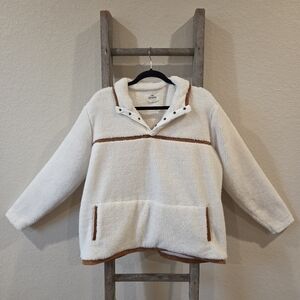 Shyanne Cream Sherpa Pullover - Size XXL